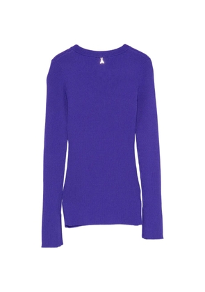 Patrizia Pepe ribbed-knit slim-fit knit - Purple