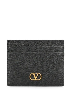 Valentino Garavani VLogo Signature grainy calfskin card holder - Black