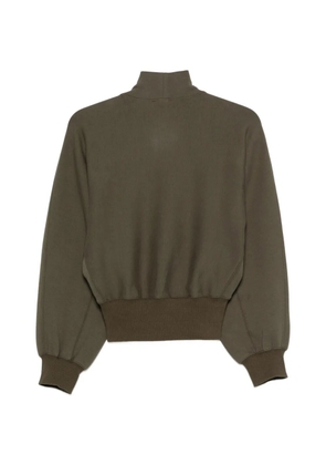 Patrizia Pepe quarter-zip scuba sweatshirt - Green