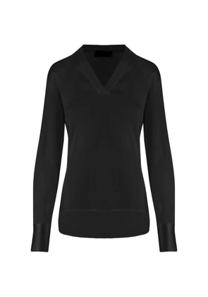 F.It V-neck long-sleeve top - Black