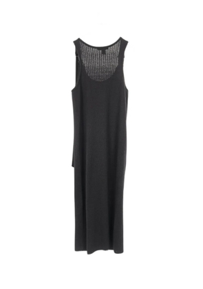 Louis Vuitton Pre-Owned 2010s snap-button sleeveless midi dress - Black