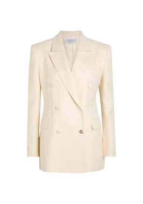 Gabriela Hearst double-breasted peak-lapel blazer - White