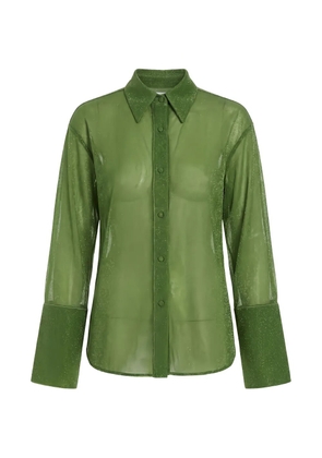 Oséree Lumière button-down shirt - Green
