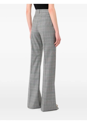 Sportmax check-pattern wool trousers - Grey