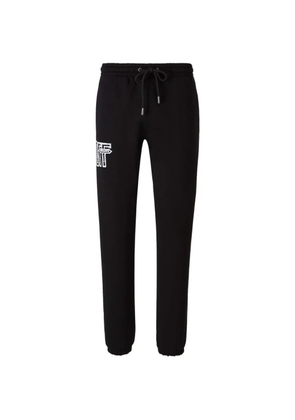 Off-White Motion Arrow Cuffed logo-print track pants - Black