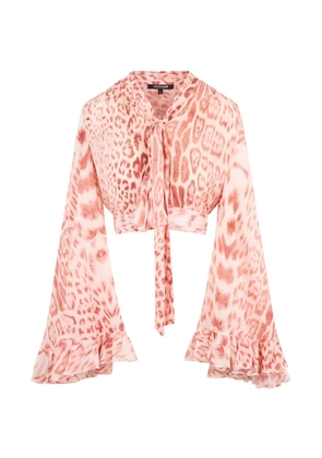 Roberto Cavalli leopard-print blouse - Pink