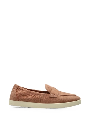 Tory Burch croc-effect leather loafers - Orange