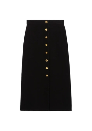 Claudie Pierlot Fitted knitted midi skirt - Black