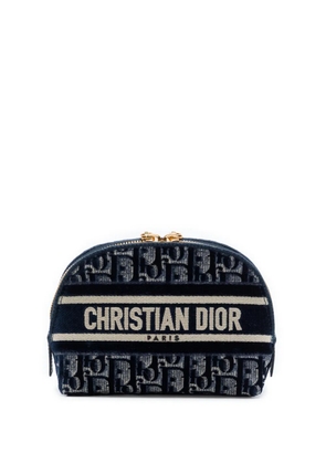 Christian Dior Pre-Owned 2021 Velvet Oblique Cosmetic pouch - Blue