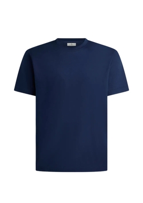 ETRO plain-coloured cotton and modal T-shirt - Blue