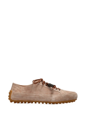 Tod's brown suede sports shoes - Neutrals