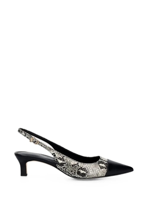 Michael Michael Kors Amara snake-effect pointed-toe pumps - Neutrals