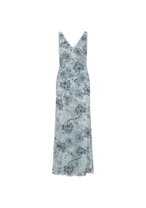 Lauren Ralph Lauren floral-print V-neck maxi dress - Neutrals