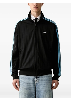 adidas Firebird stripe-detail zip-up sweatshirt - Black