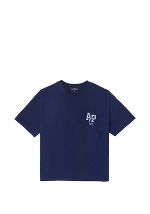 A.P.C. logo-print T-shirt - Blue