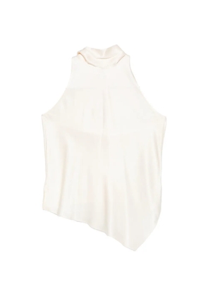 Brunello Cucinelli asymmetric halterneck top - Neutrals