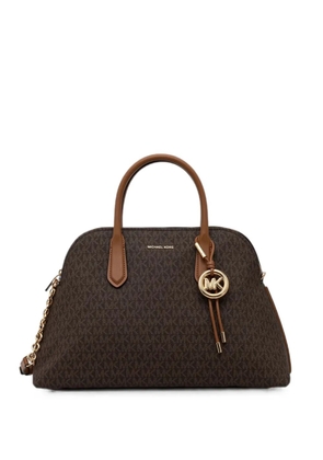 Michael Michael Kors Freddie monogram-pattern logo-charm tote bag - Brown