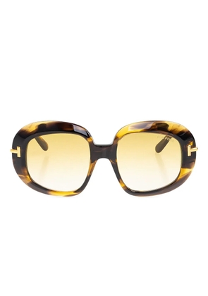 TOM FORD Eyewear tortoiseshell effect sunglasses - Brown
