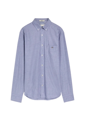Gant Classic Oxford logo-embroidered button-down shirt - Blue