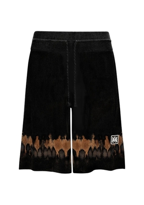 AMIRI MA-patch tie-dye knit shorts - Black