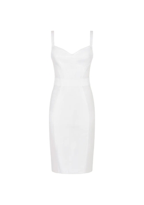 Dolce & Gabbana lace-detail corset midi dress - White