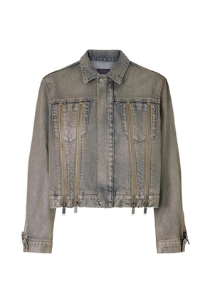 Haikure zip-detail jacket - Blue