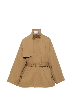 FRAME belted storm-flap coat - Brown
