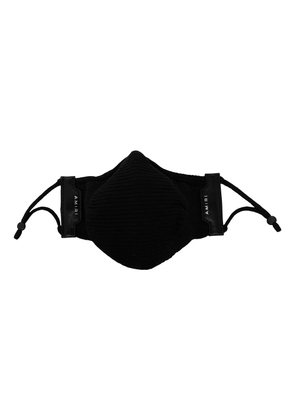 AMIRI logo-tag face mask - Black