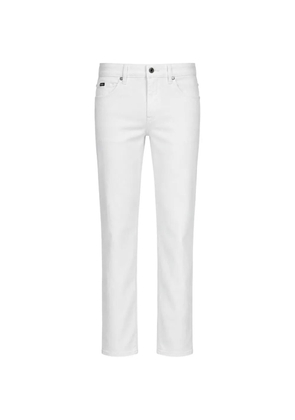 BOSS logo-patch jeans - White