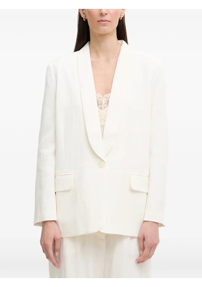 MUNTHE shawl-lapel single-breasted blazer - Neutrals