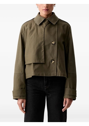rag & bone double-breasted cropped jacket - Green