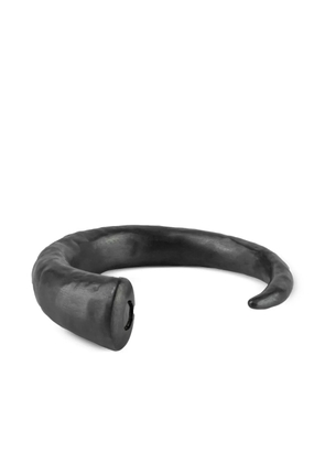 Parts of Four sterling silver Horn diamond bracelet - Black