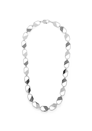 FENDI FF motif geometric-link necklace - Silver