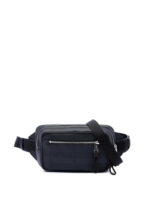 Burberry Pre-Owned 2018-2023 London Check Coated Canvas belt bag - Black