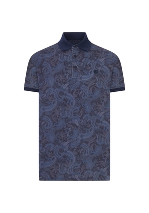 ETRO Paisley-print polo shirt - Blue