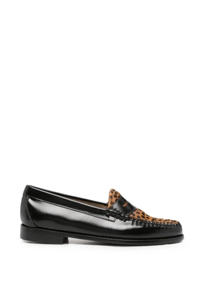 G.H.Bass Weejun leopard-print loafers - Black