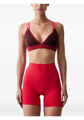 P.E Nation strappy colour-block sports bra - Red