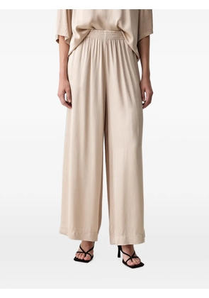 VICOLO elasticated palazzo pants - Neutrals