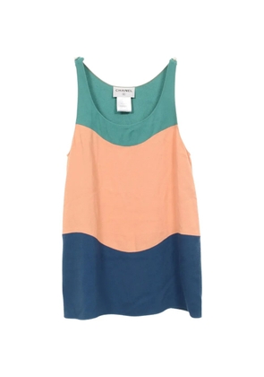CHANEL Pre-Owned 1986-1988 Cocomark top - Green