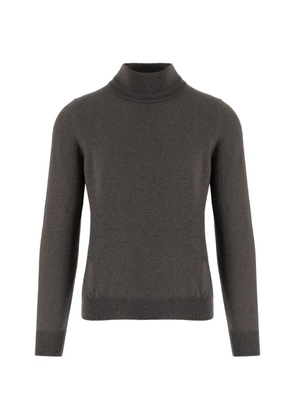 Tagliatore Miles high-neck wool sweater - Brown