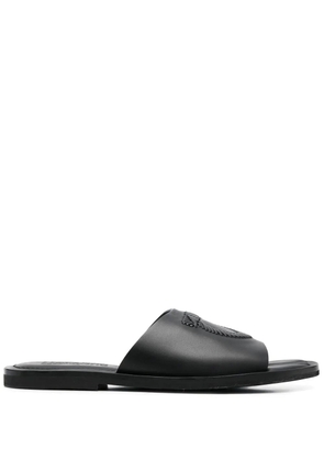 Ferragamo Lionel Gancini embossed sandals - Black