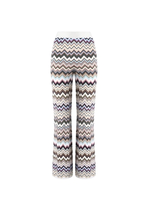 Missoni Zigzag-knit trousers - White