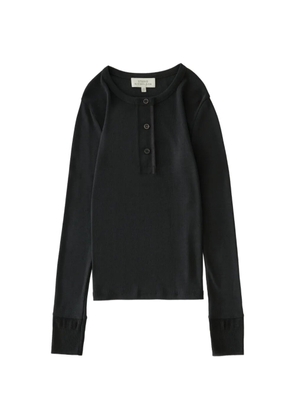 Studio Nicholson Roane butoned top - Black