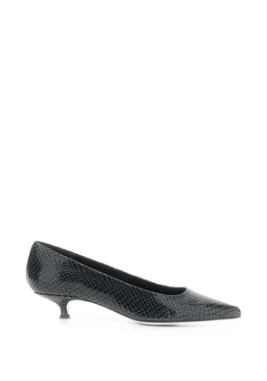 Aeyde snake-print ultra-pointed pumps - Green