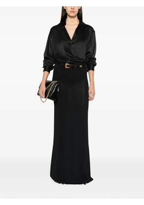 TOM FORD v-neck silk blouse - Black