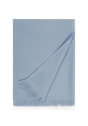 BOMPARD Voile Stole fringed scarf - Blue