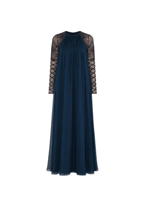 Temperley London Imogen bead-embellished maxi dress - Blue