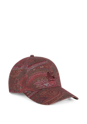 ETRO cotton baseball hat with Arnica motif - Red