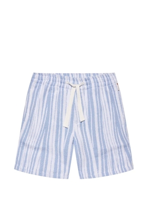 Orlebar Brown Trevone towelling stripe-print shorts - Blue