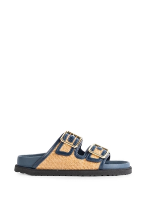 BIRKENSTOCK 1774 Arizona raffia sandals - Blue